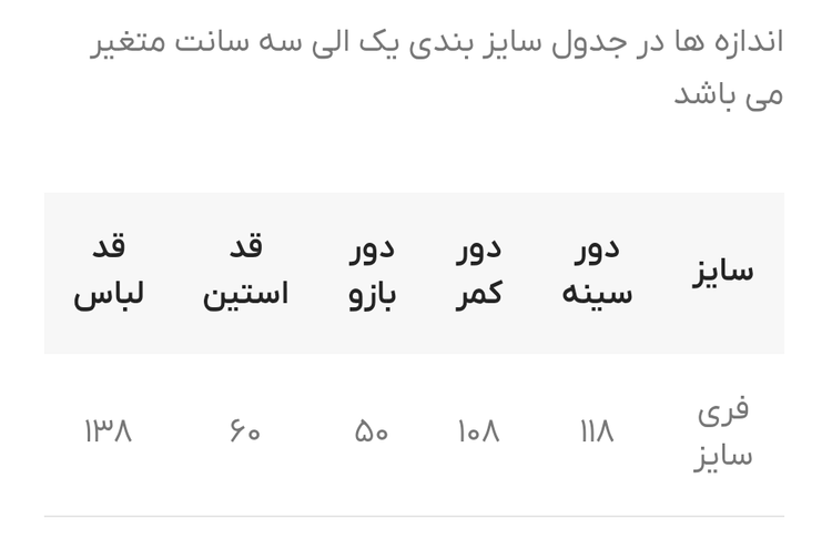 اندازه های دقیق