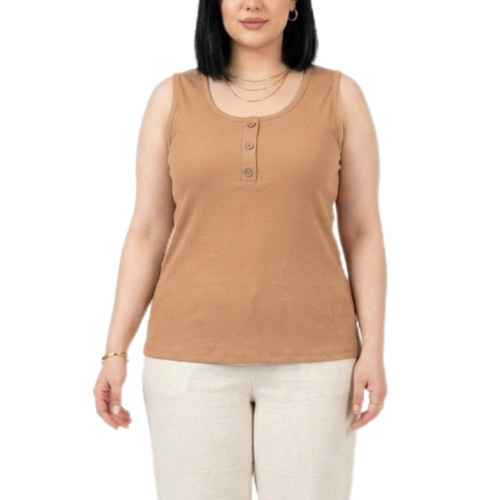 تاپ زنانه کبریتی برشکا مدل یقه گرد دکمه نما کد ۴۰۲۶