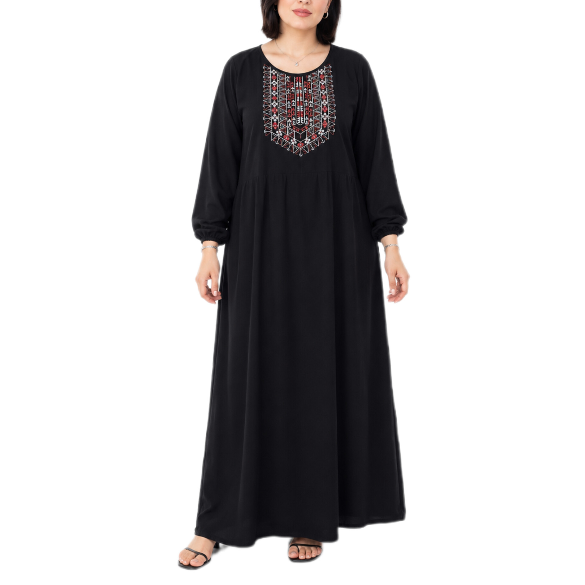 پیراهن ساحلی زنانه پارچه نخی شسته شده سنتی کد 3043