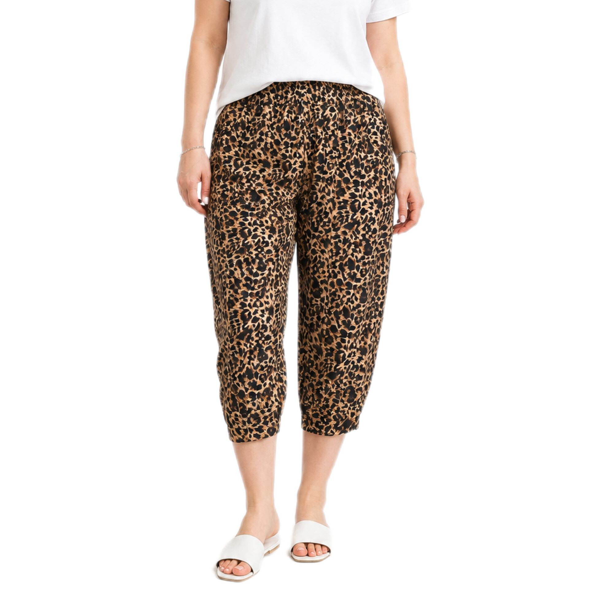 شلوارک زنانه برند Ladi مدل پلنگی پارچه پنبه گیاهی وارداتی کد 1559